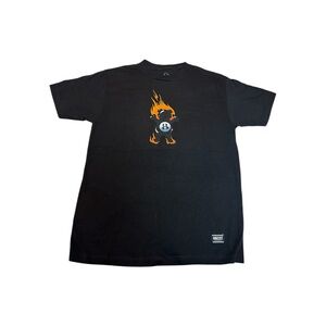 Men's Black flaming 8 ball Tee 🎱